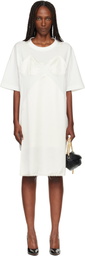 VAQUERA Off-White Slip T-shirt Minidress