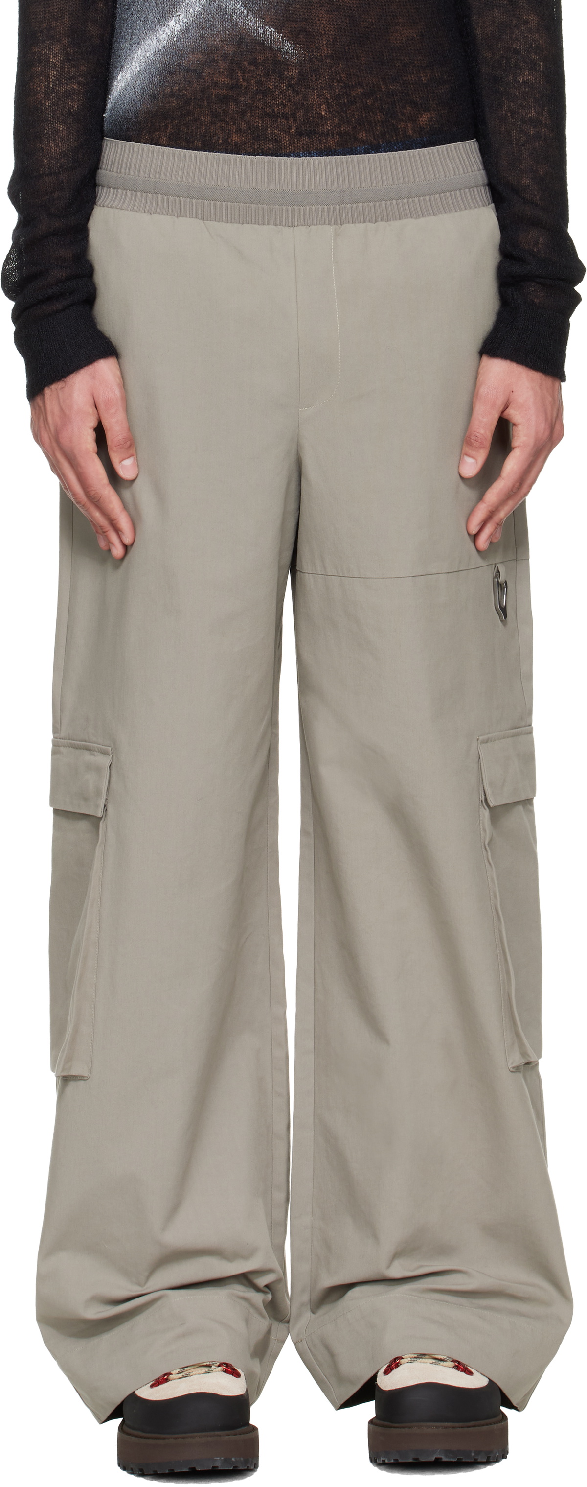HELIOT EMIL Green Pulsar Cargo Pants