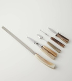 Brunello Cucinelli Horn and stainless steel cutlery set for crudités