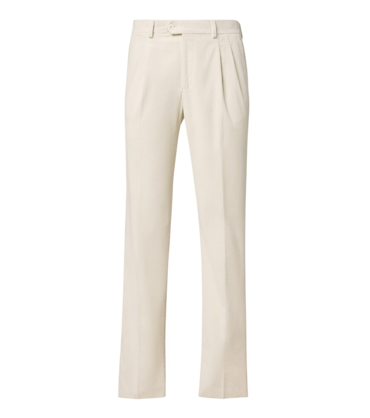 Photo: Rubinacci Modluca cotton corduroy straight pants