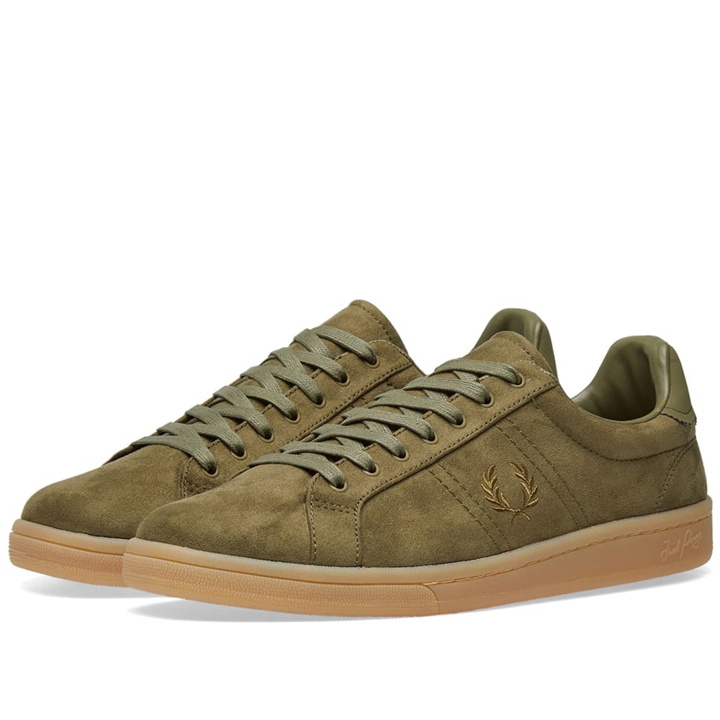 Photo: Fred Perry B721 Microfibre Sneaker Green