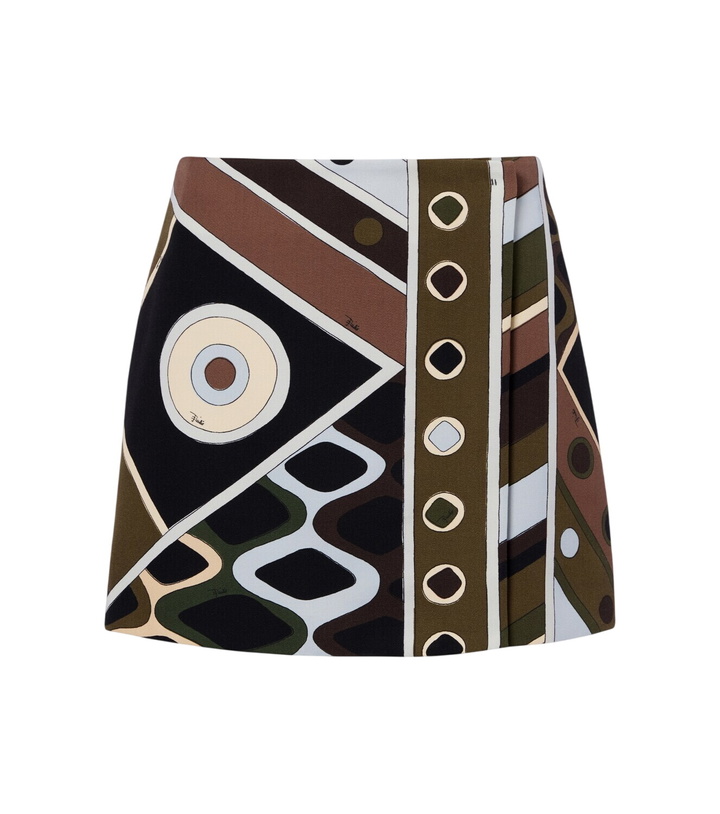 Photo: Pucci Vivara virgin wool canvas wrap skirt