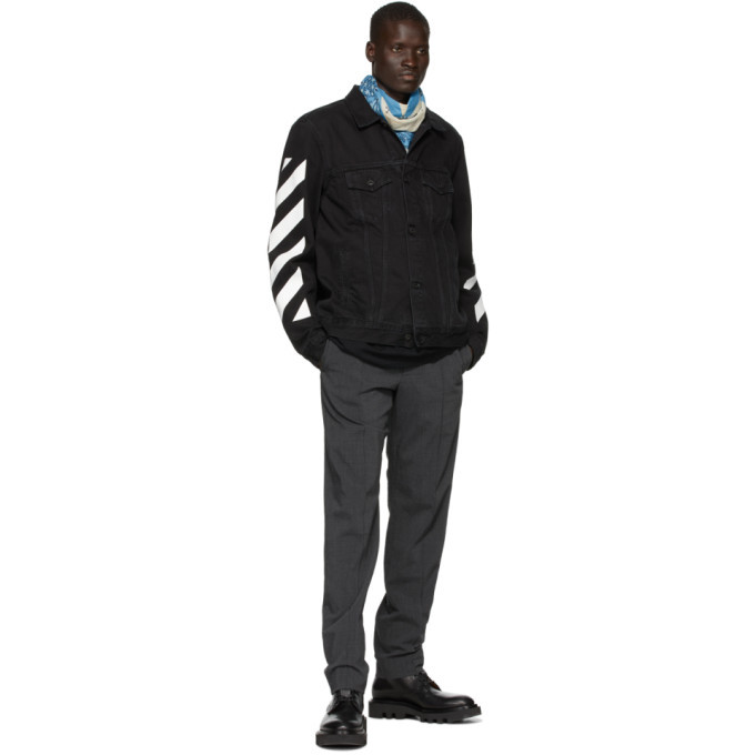 Off-White Blue Bandana Scarf Off-White