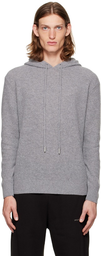 Photo: Moncler Gray Patch Hoodie