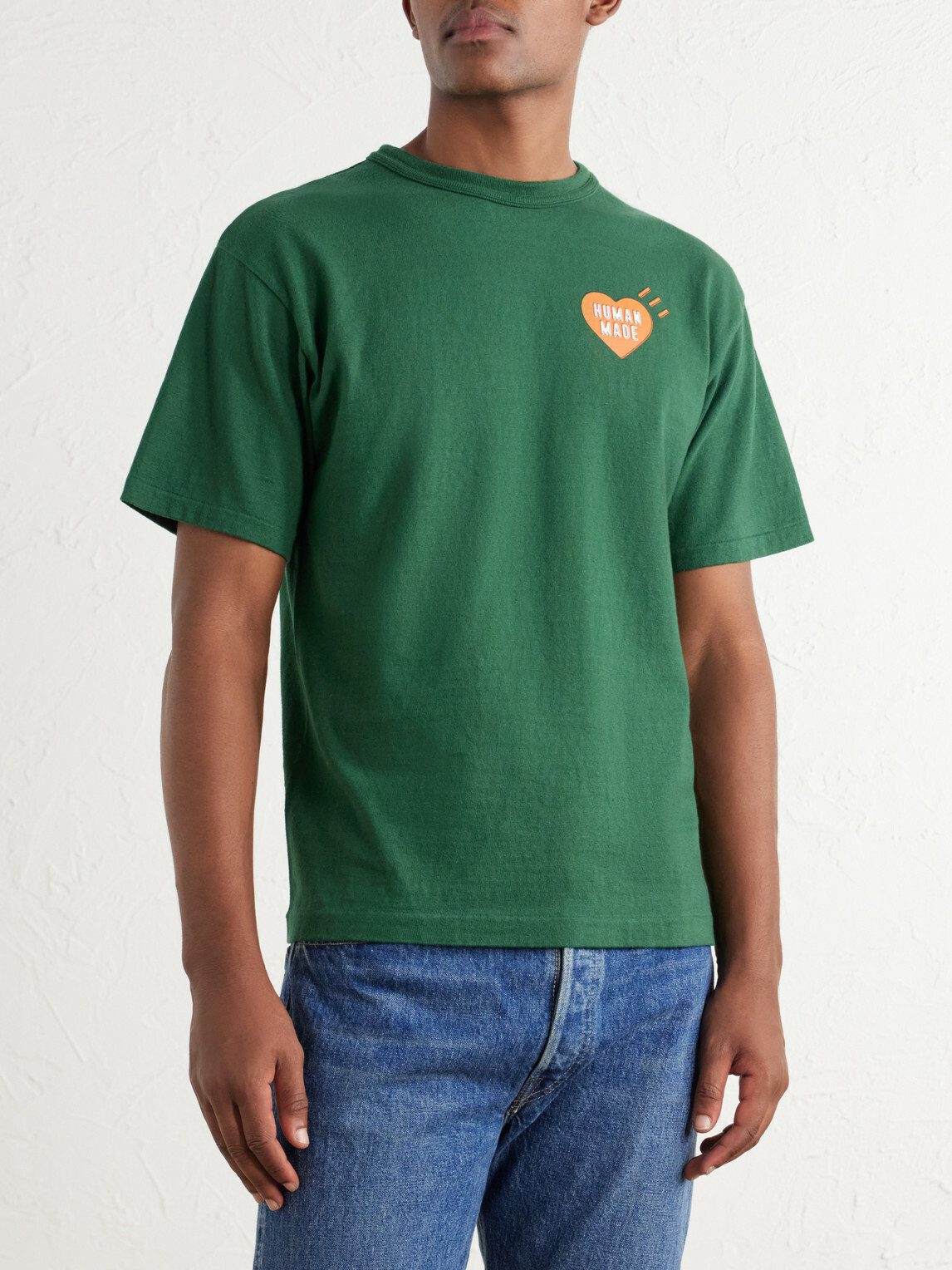 Human Made - Printed Cotton-Jersey T-Shirt - Green