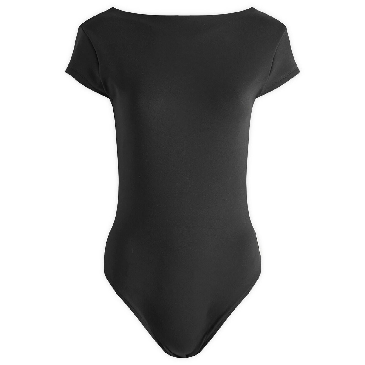 Represent Women's Cap Sleeve Bodysuit in Jet Black