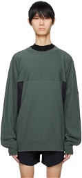 Y-3 Green Relaxed-Fit Sweatshirt