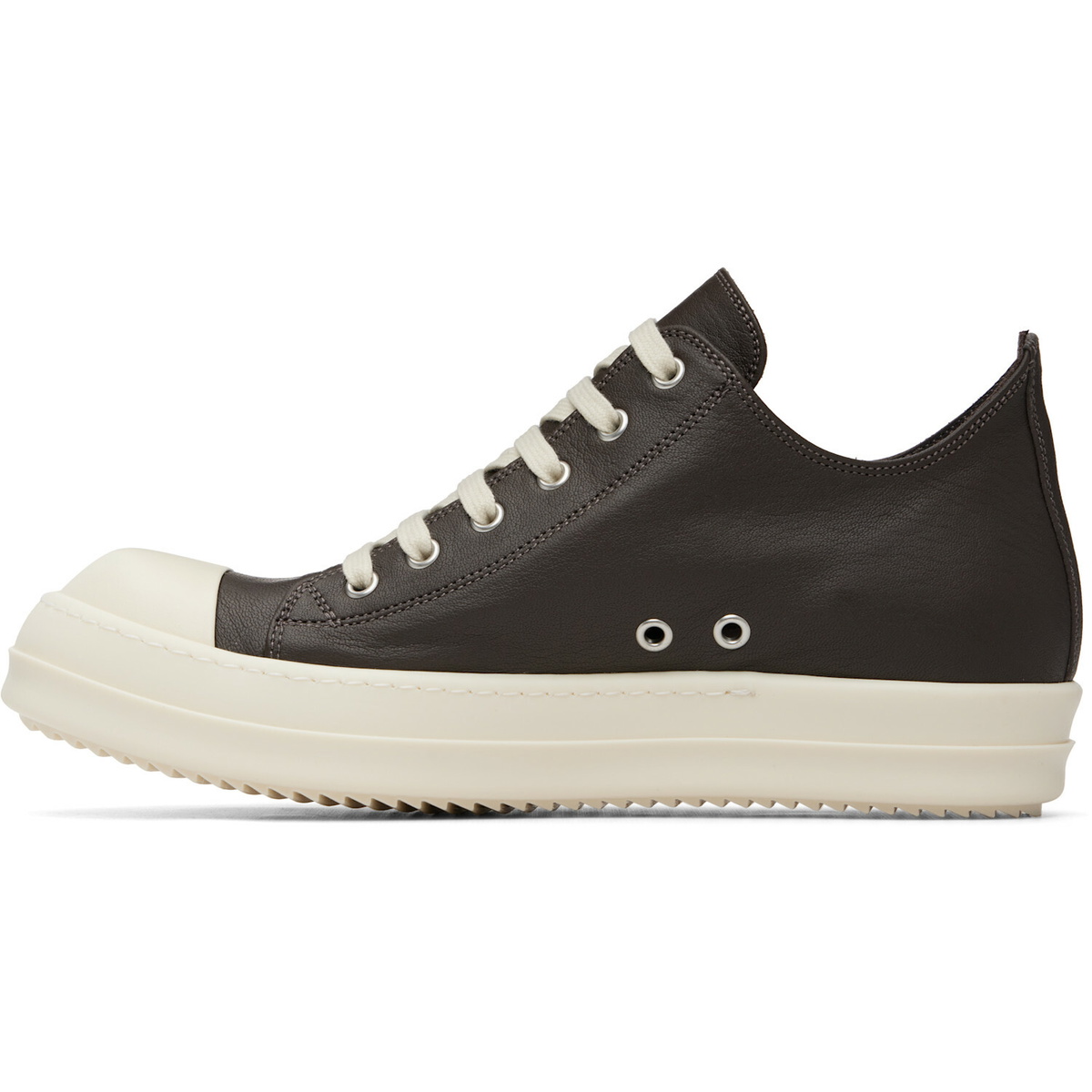 Rick Owens Brown Tower Low Sneaks Sneakers