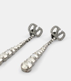 Valentino VLogo Signature embellished drop earrings