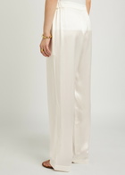Delos Gilbert Silk Trousers Ivory