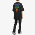 Vetements Men's Translation T-Shirt in Black/Rainbow