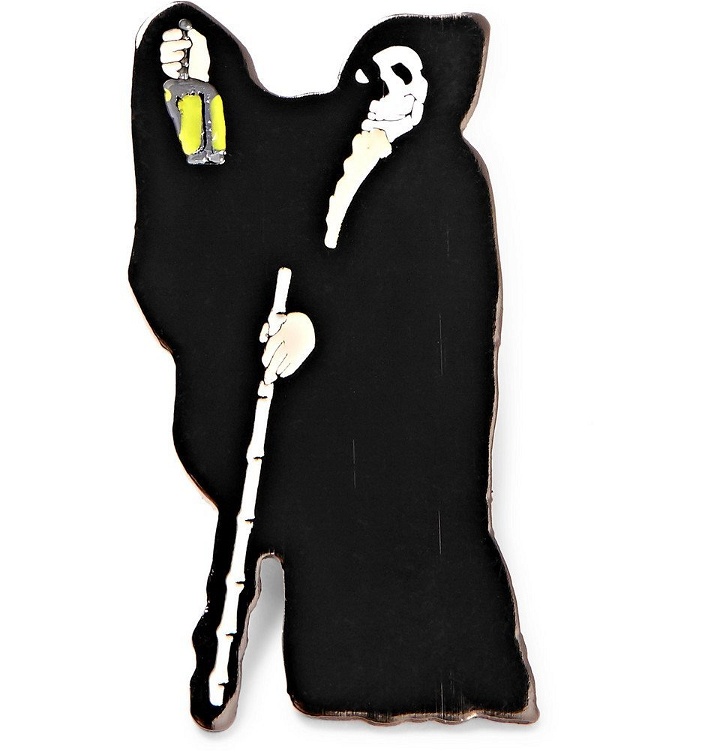 Photo: Undercover - Grim Reaper Enamelled Metal Pin - Black