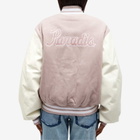 3.Paradis Women's Varsity Letterman Jacket in Pink