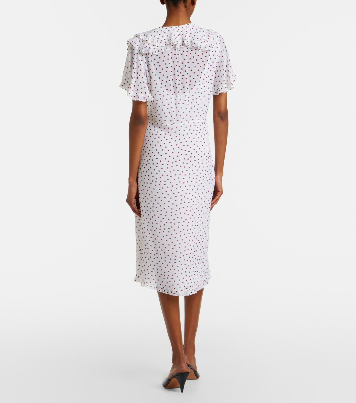 Dorothee Schumacher Dancing Dots polka-dot georgette midi dress