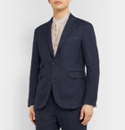 MAN 1924 - Navy Kennedy Slim-Fit Unstructured Linen and Cotton-Blend Suit Jacket - Navy