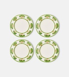 Les-Ottomans Palms set of 4 ceramic dessert plates
