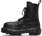 A DICIANNOVEVENTITRE Black Octa Combat Boots
