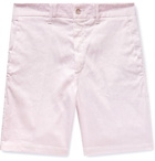 120% - Linen-Blend Twill Shorts - Pink