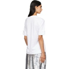 Simone Rocha White Gathered Rose Wire Sleeve Boy T-shirt
