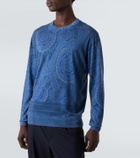 Etro Paisley silk and cashmere sweater