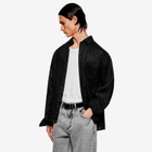 MKI Men's Linen Box Dress Shirt in Black