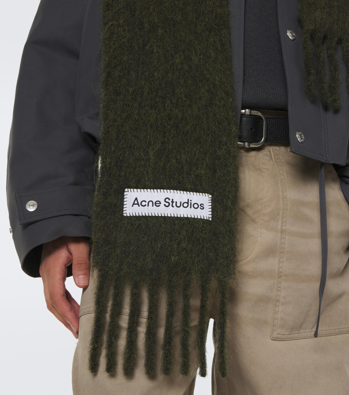 Acne Studios Alpaca, wool, and mohair-blend scarf