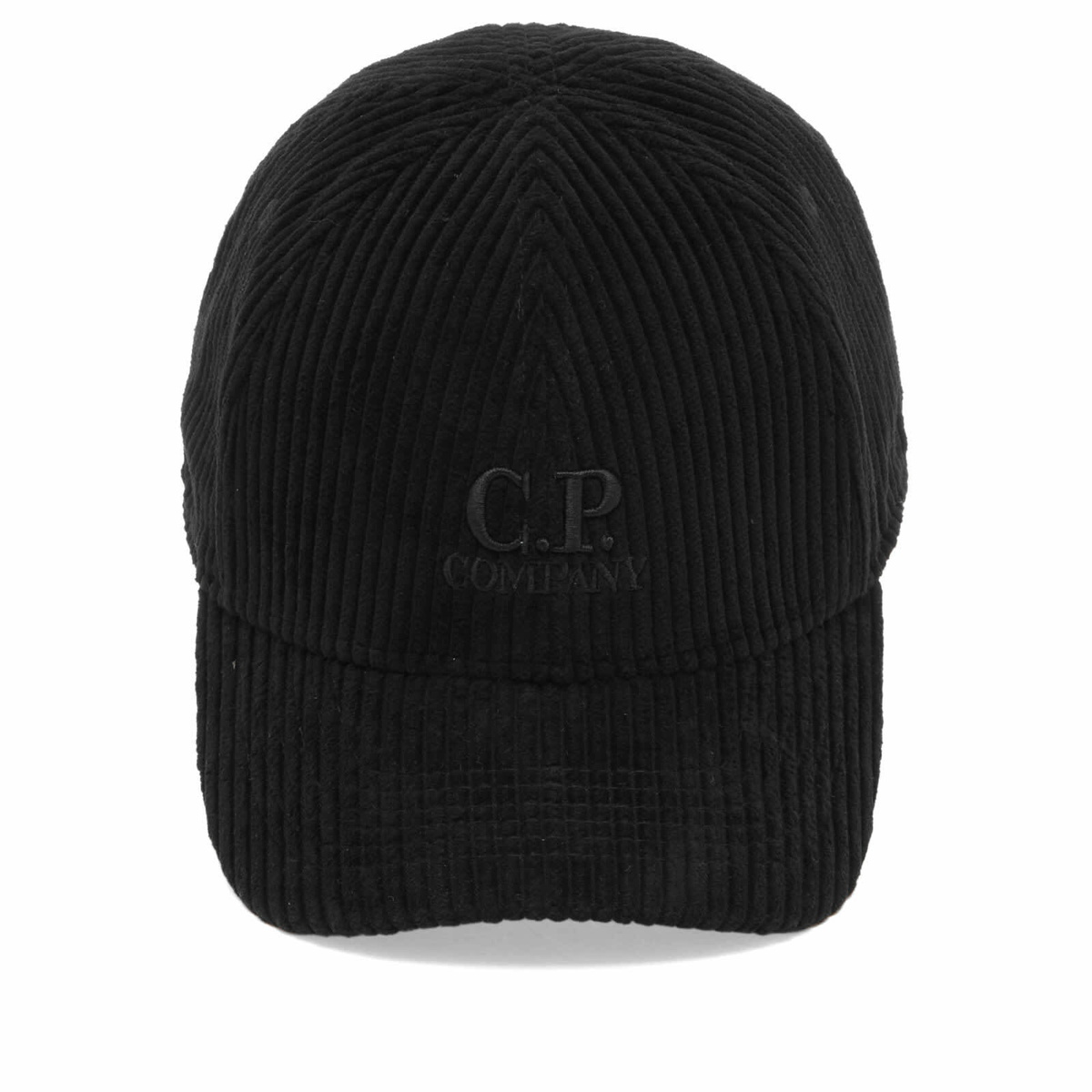 C.P. Company Men's Corduroy Cap in Black 