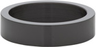 Le Gramme Black Ceramic 'Le 3 Grammes' Ribbon Ring