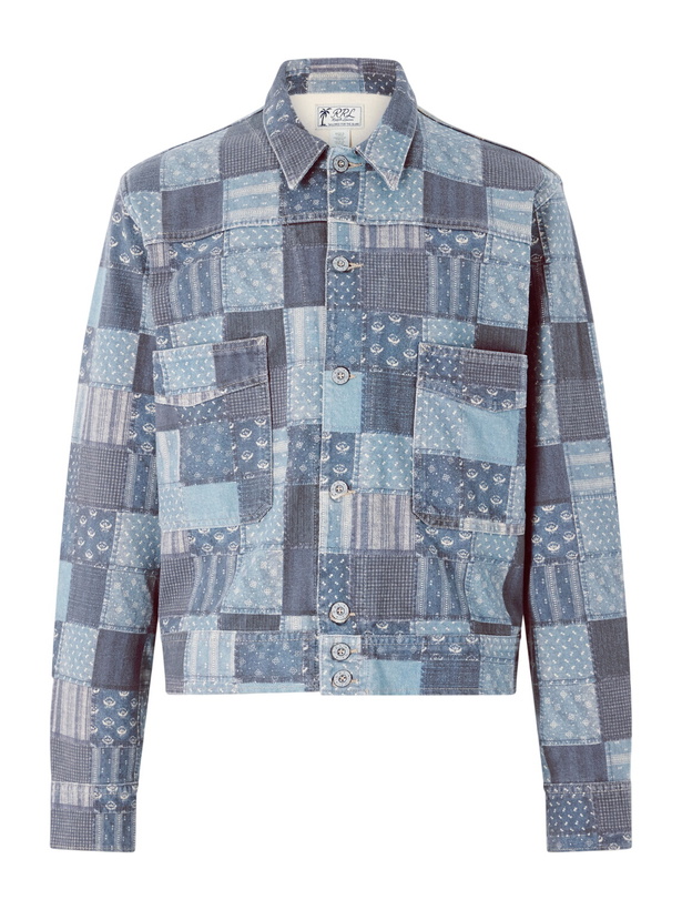 Photo: RRL - Patchwork Cotton Jacket - Blue