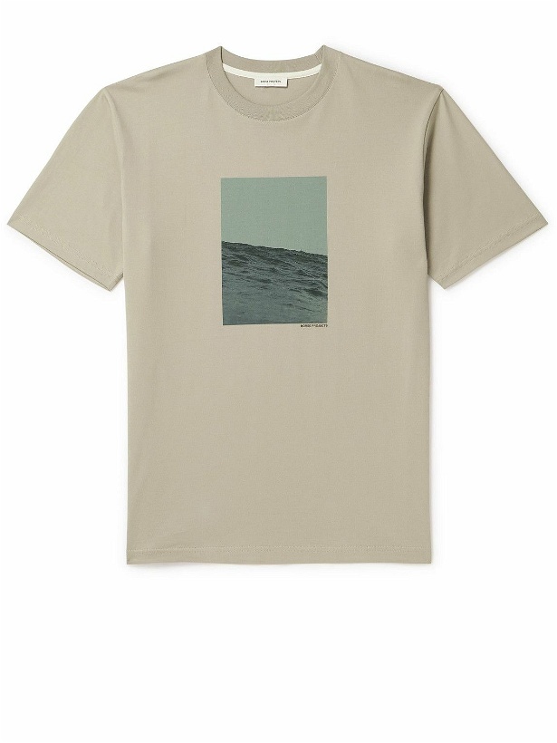 Photo: Norse Projects - Johannes Printed Organic Cotton-Jersey T-Shirt - Neutrals