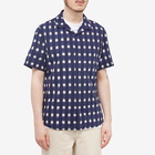 Wax London Men's Didcot Iggy Ikat Vacation Shirt in Navy