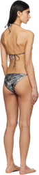 Vivienne Westwood Gunmetal Triangle Bikini