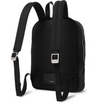 Saint Laurent - Leather-Trimmed Canvas Backpack - Men - Black