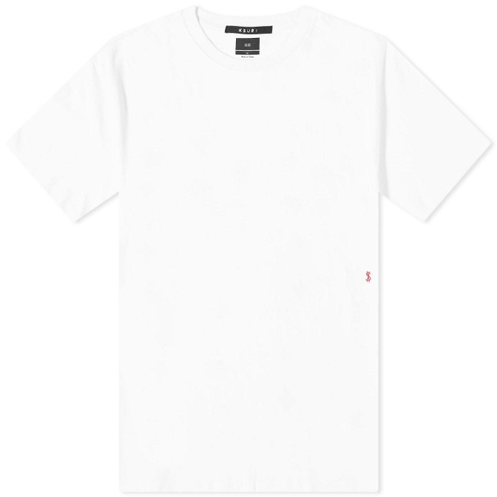 Photo: Ksubi Men's 4 X 4 Biggie T-Shirt in White/Red