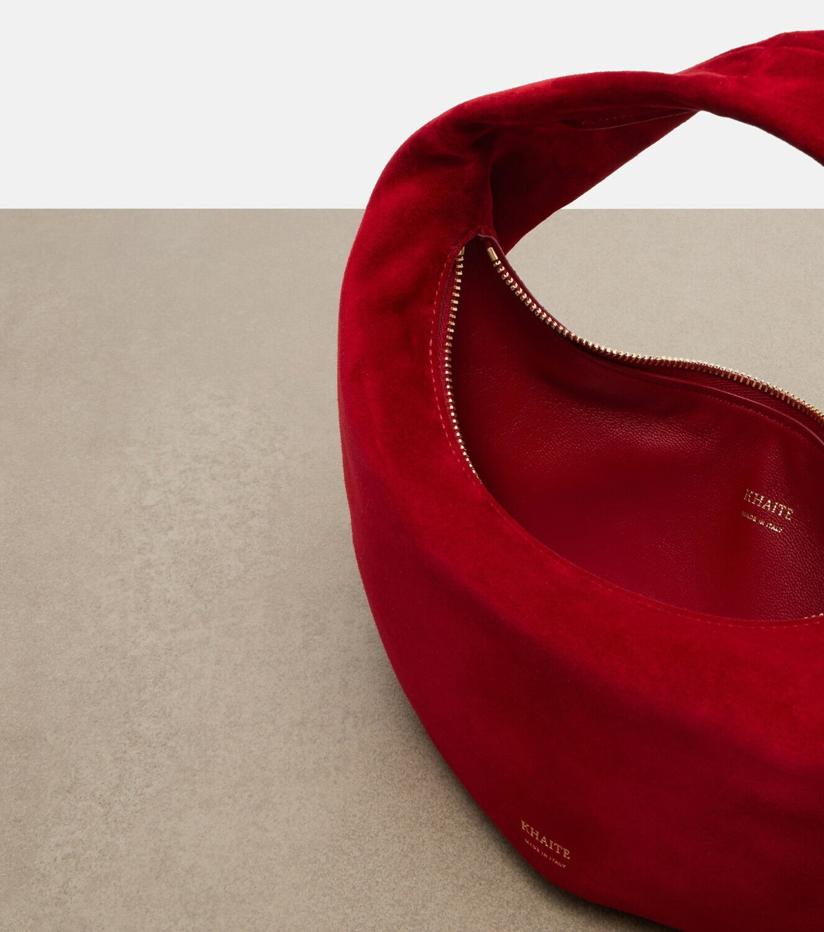 Khaite Olivia Mini suede shoulder bag