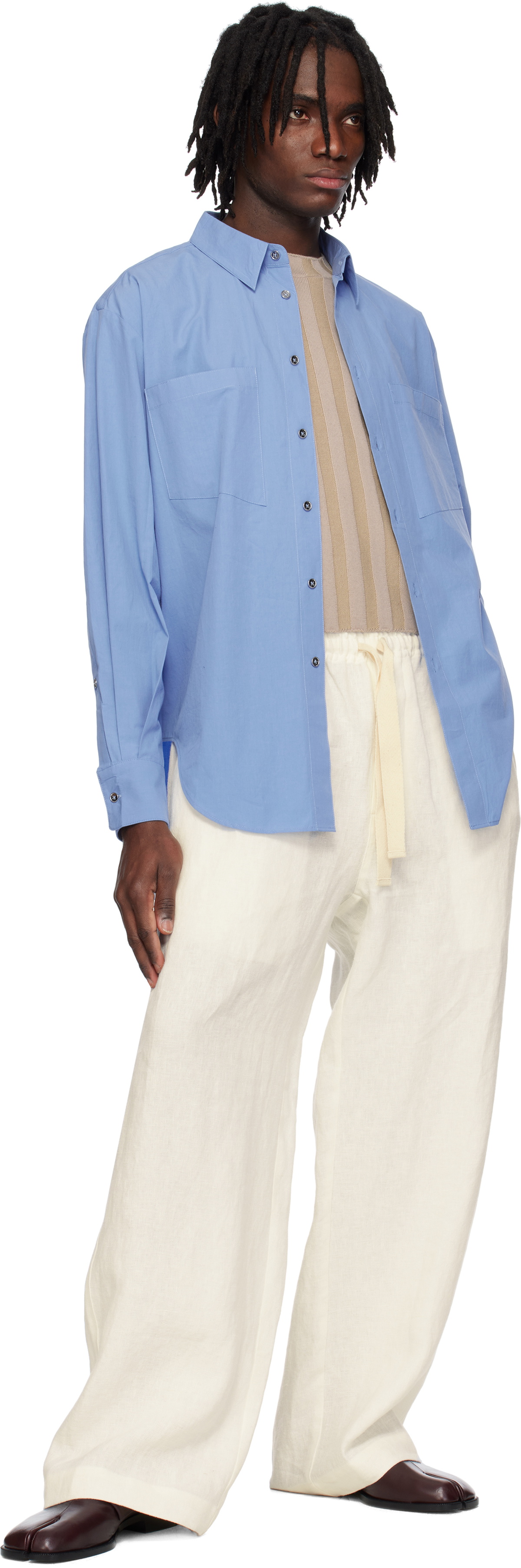 Eckhaus Latta Blue Notebook Shirt Eckhaus Latta