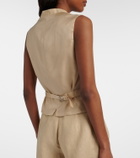 Ralph Lauren Collection Jaiden linen vest