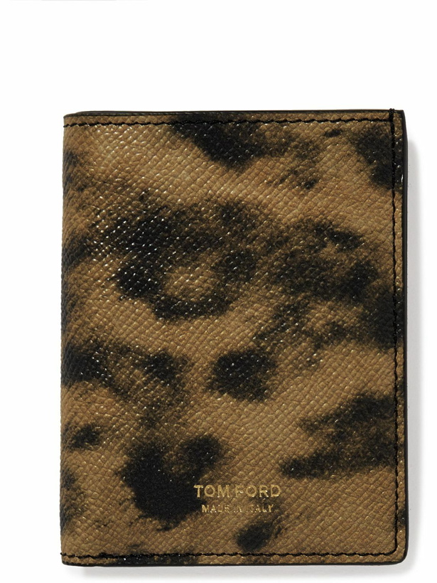 Photo: TOM FORD - Leopard-Print Full-Grain Leather Bifold Cardholder
