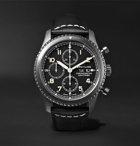 Breitling - Navitimer 8 Chronograph 43mm Black Steel and Leather Watch - Men - Black