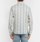 Gucci - Printed Cotton-Poplin Shirt - Light blue