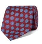 Charvet - 8.5cm Silk-Jacquard Tie - Burgundy