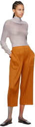 PLEATS PLEASE ISSEY MIYAKE Orange Monthly Colors April Trousers