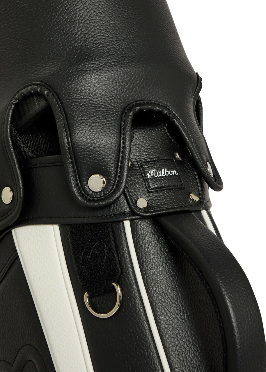 Malbon Malbon Embroidered Faux Leather Golf Cart bag - Black - One Size