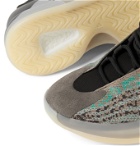 adidas Originals - Yeezy Quantum Suede-Trimmed Primeknit and Neoprene Sneakers - Blue