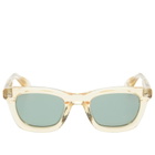 Lunetterie Générale Forever Young Sunglasses in Vintage Crystal/Palladium 