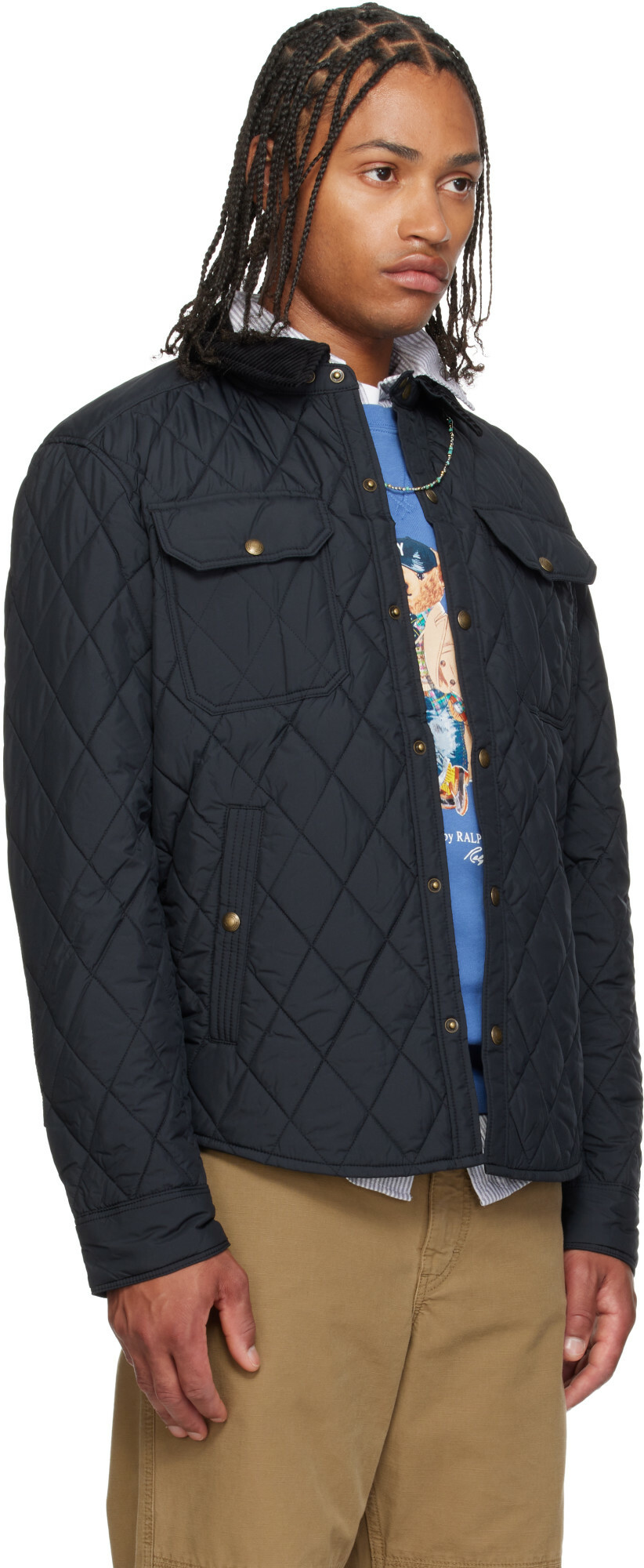 Polo Ralph Lauren Black 'The Beaton' Quilted Jacket
