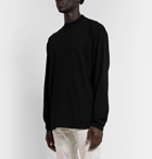 John Elliott - Mock-Neck Cotton-Jersey T-Shirt - Black
