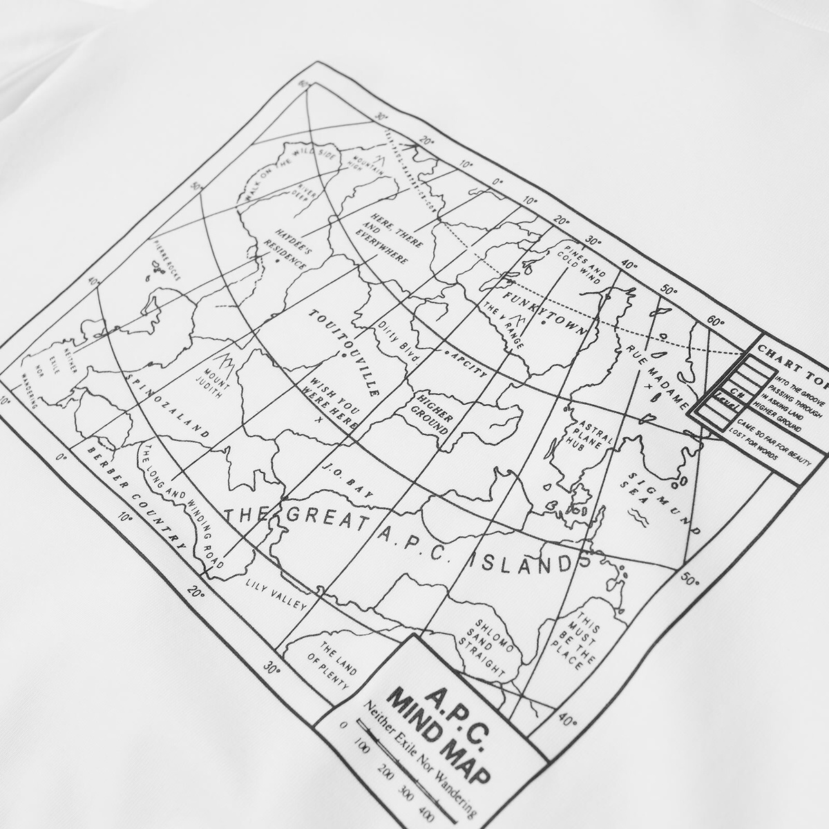 A.P.C. Carl Mind Map T-Shirt in White