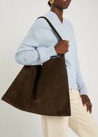 Christian Louboutin Baggy Suede Tote - Dark Brown - One Size