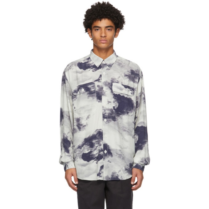 Photo: Schnaydermans Blue and White Boxy Cloud Shirt